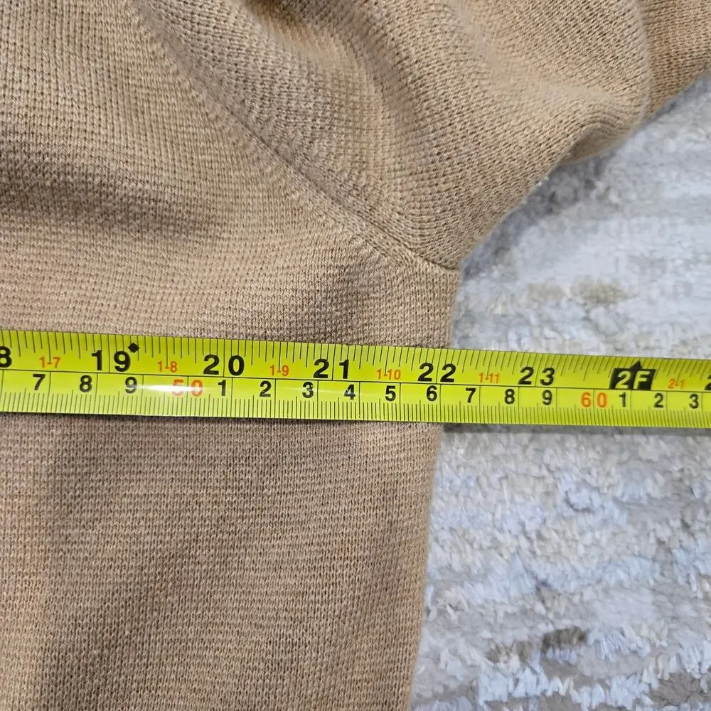 J. Crew Eloise Sweater Blazer Wool Blend Camel Neutral Medium Minimalist Capsule - Picture 6 of 7